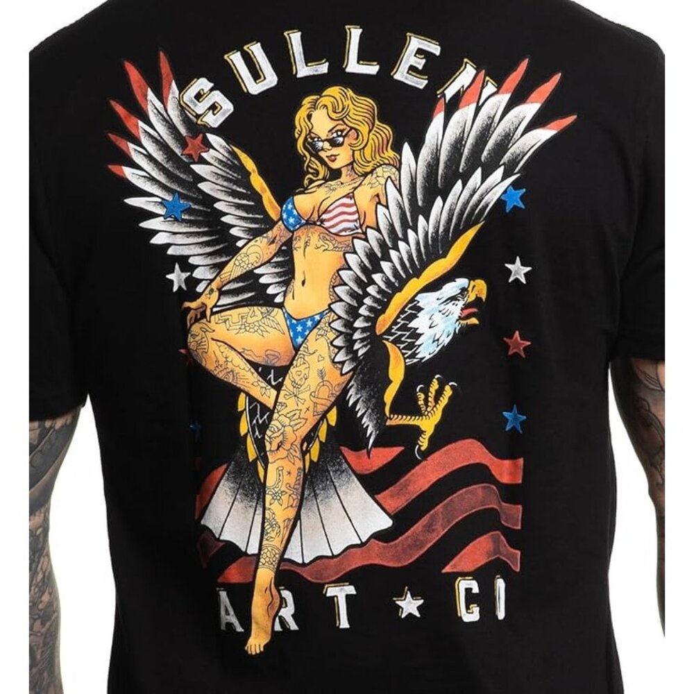 Sullen Men's XXL Memorial American Capsule Tattoo Graphic Short Sleeve Tee